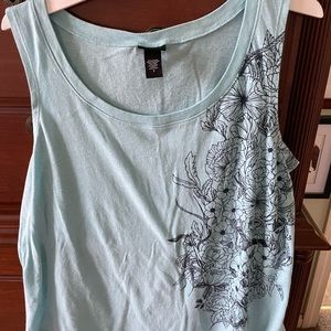 Torrid Like New
Aqua Tank Top with floral print
Size 1